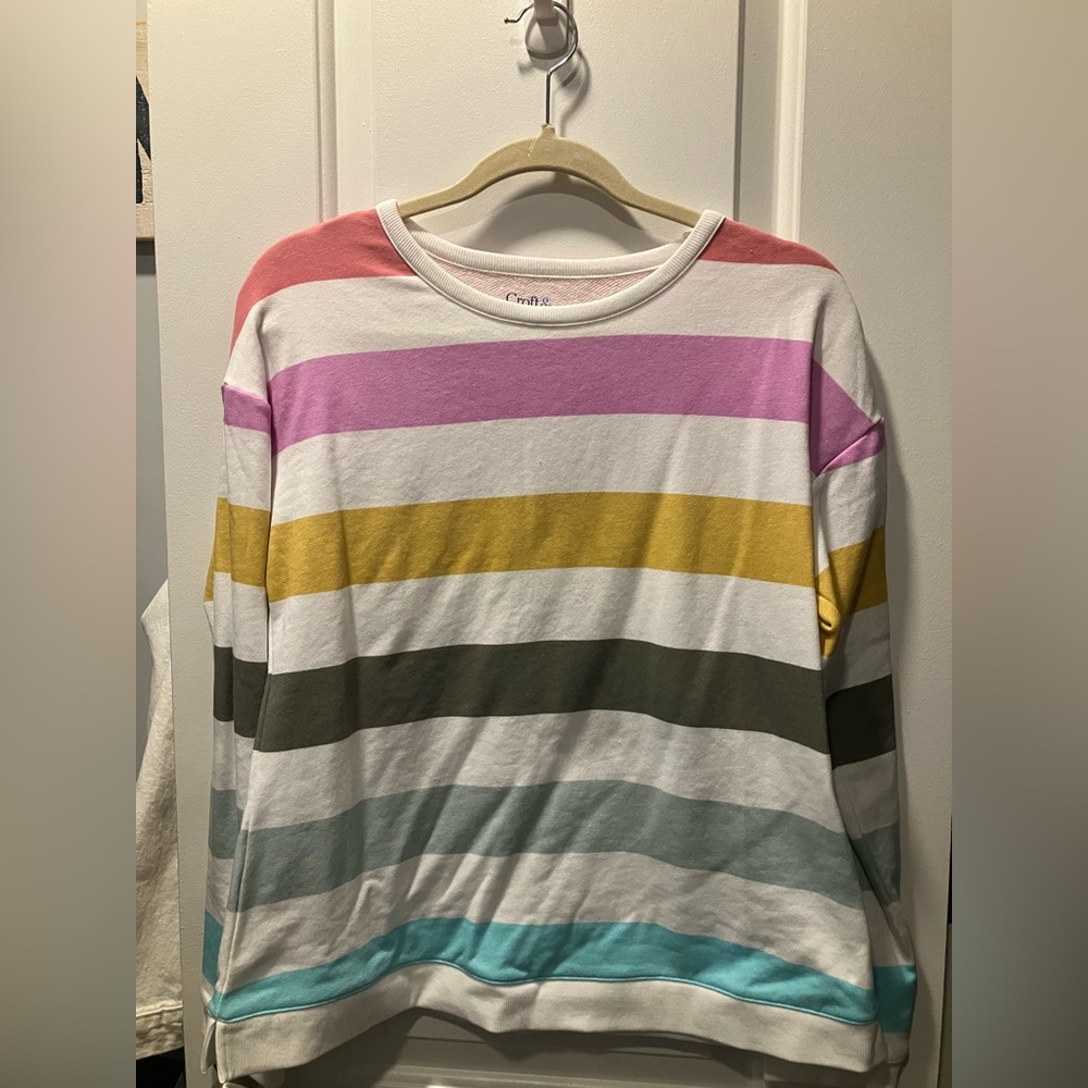 Colorful Striped Sweater - Croft and Barrow, New with tags!